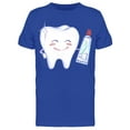 thumbnail image 1 of Toothbrush And Toothpaste T-Shirt Men -Image by Shutterstock, Male Large, 1 of 2