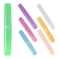 thumbnail image 1 of Toothbrush Case Holders Travel Cover New Tube Plastic Box Multicolor Set Portable Storage Organizer for Bathroom Hygiene Travel Kit Green 1Pcs, 1 of 3