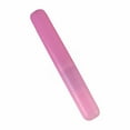 thumbnail image 1 of Toothbrush Case Travel Toothbrush Holder Plastic Toothbrush Cover for Travel Waterproof Multicolor Toothbrush Storage Box Portable Hygiene Travel Holder Pink 7.9 Inch (1Pcs), 1 of 1