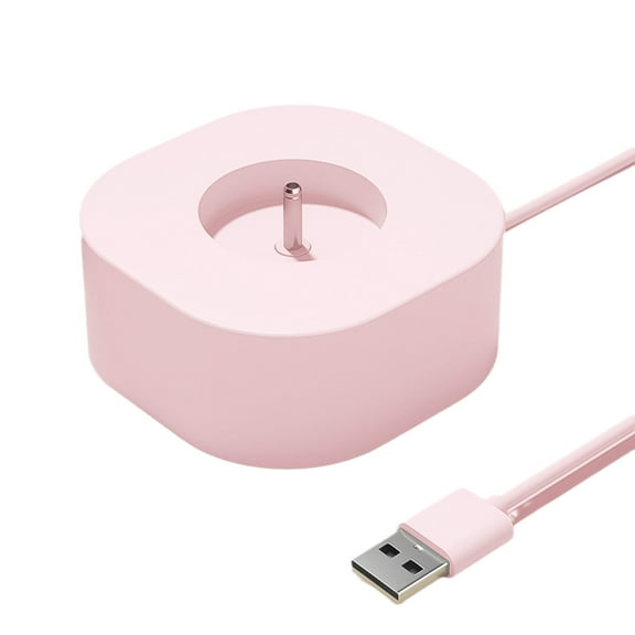 Toothbrush Charging Dock USB Fast Charger Base Universal Wireless Inductive Charger Compatible with Multiple Models Pink