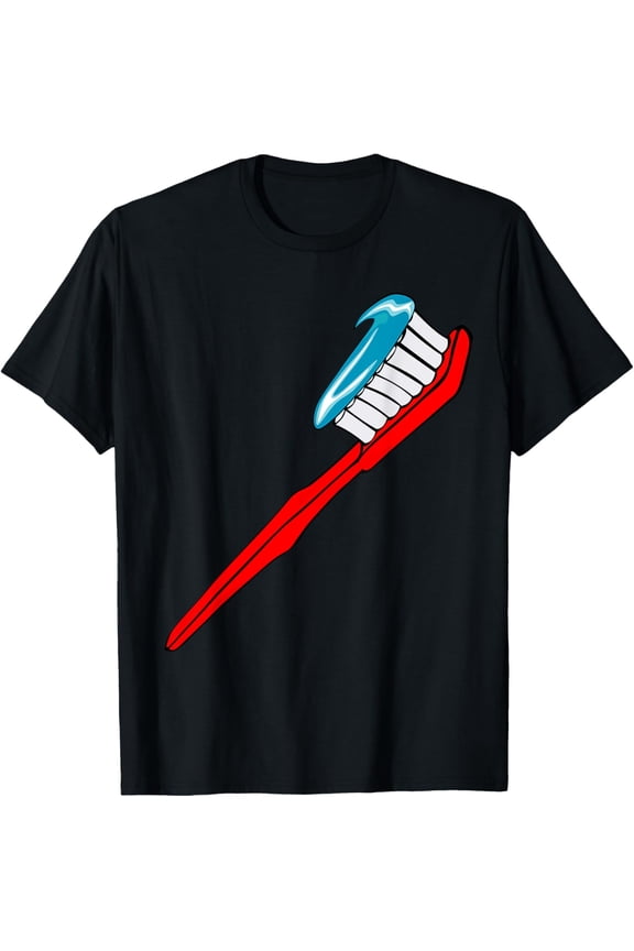 Toothbrush Costume T-Shirt Toothpaste Sparkle Teeth Brushing T-Shirt