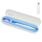 Toothbrush Cover, Portable Toothbrush Case with Cleaning Light, Rechargeable Toothbrush Box Holder for Home, Travel or Business Trip & Fits All Toothbrushes - White