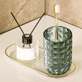 thumbnail image 1 of Toothbrush Cup Holder - Hygienic Square Design, Space-saving Organizer, Non-slip Base for Bathroom Countertop, 1 of 8