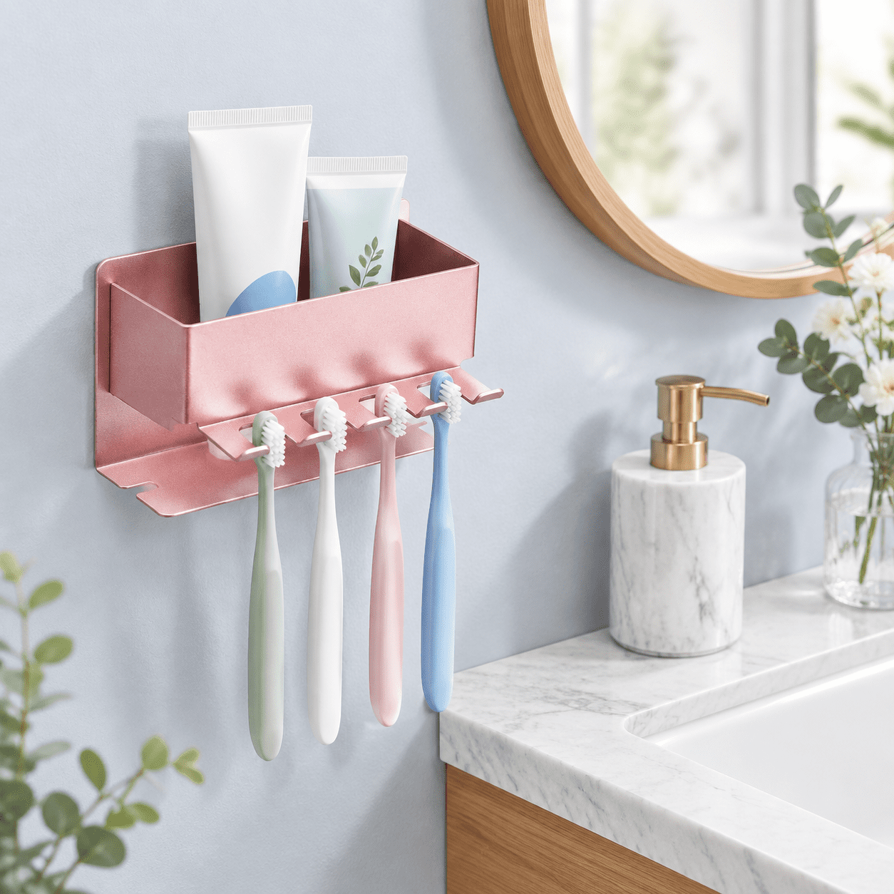 Toothbrush Head Holders Electric Tooth Brush Holder Adhesive For Shower ...