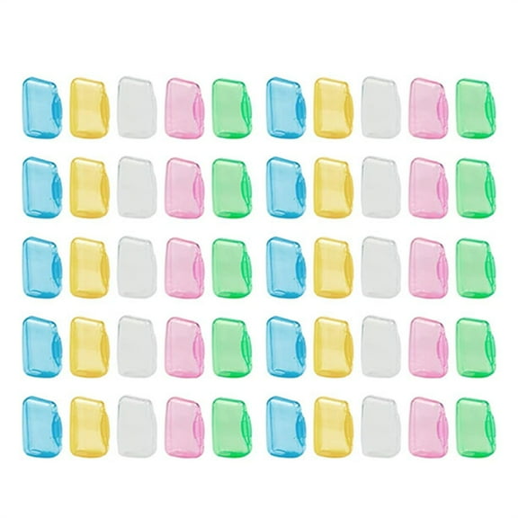 Toothbrush Head Protector, 50*Toothbrush Head Protective Cover, FNGZ 50 Pcs Toothbrush Travel Toothbrush Caps for Home and Outdoor Toothbrush Protector for Family Toothbrush Case Toothbrush