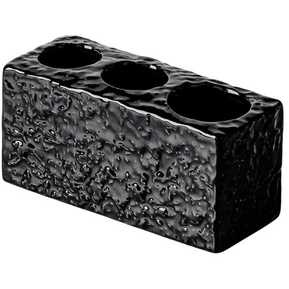 Toothbrush Holder, 3 Slots Electric Toothbrush and Toothpaste Holder, Bathroom Countertop Storage Bathroom Accessories Toothbrush Stand for Vanity Counter Organizer Caddy - black