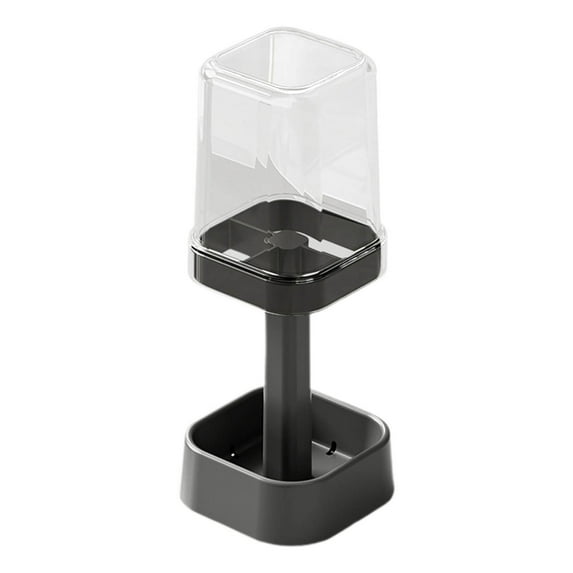 Toothbrush Holder under $5! Xqxayjr Toothbrush Holder with Cover, Bathroom Toothbrush Storage Organizer, Stainless Steel Toothbrush Stand with Cup, Hygienic Denture Care Set for Sink