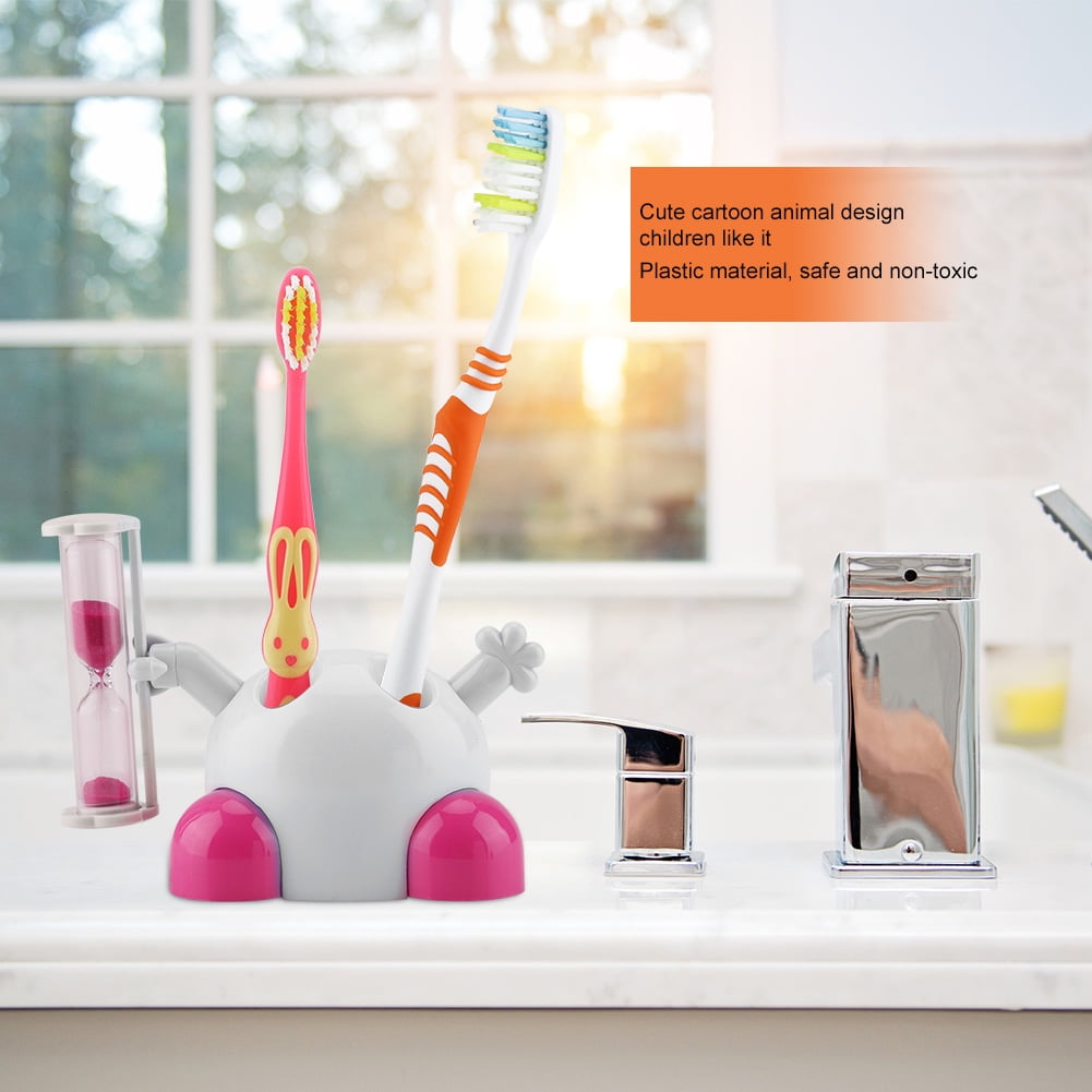 Toothbrush Holder Children Tooth Brushing Hourglass 3 Minutes Countdown ...