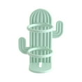 thumbnail image 1 of Toothbrush Holder Cozival Cactus-Themed Wall-Mounted Toothbrush Holder Rack, Adhesive Bathroom Organizer with Drain Holes for Storage And Drying, Keeps Countertops Clean And Dry, Green2, 1 of 3
