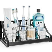 Toothbrush Holder Instant-Dry Organizer - Bathroom Countertop Organizer Kids Electric Toothbrush Toothpaste Holders - 7 Slots