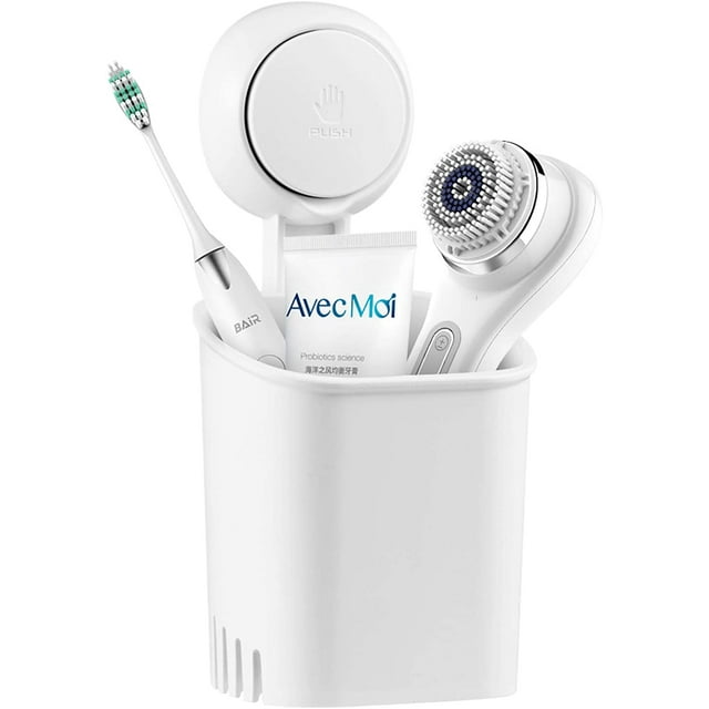 Toothbrush Holder, LUXEAR Suction Cup Toothbrush and Toothpaste Holder