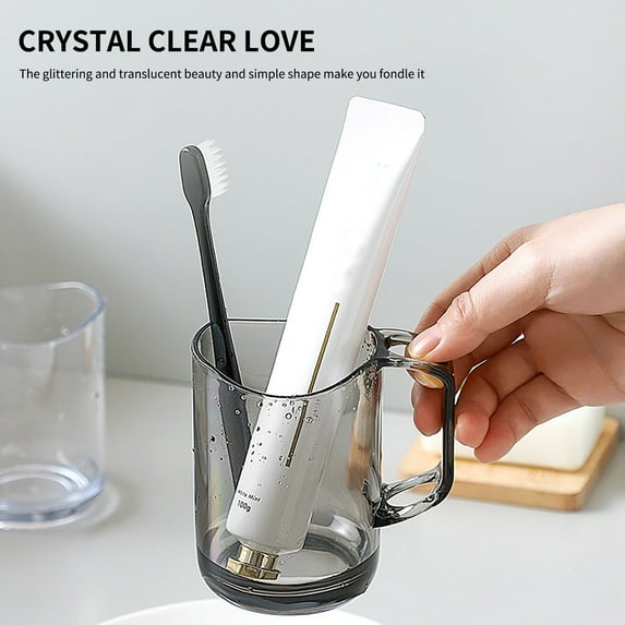 Toothbrush Holder Mouthwash Cups Unbreakable Reusable Drinking Cups Plastic Toothbrush Cup