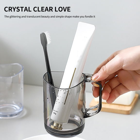Toothbrush Holder Mouthwash Cups Unbreakable Reusable Drinking Cups Plastic Toothbrush Cup