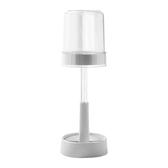 Toothbrush Holder Plastic Toothpaste and Toothbrush Holder Center with Cup/Cover - - Holds Paste, Floss, Accessories