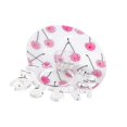 thumbnail image 1 of Toothbrush Holder Stand Storage Rack Toothpaste Holder Bathroom Wall Mounted Multi Slot Cherry, 1 of 6