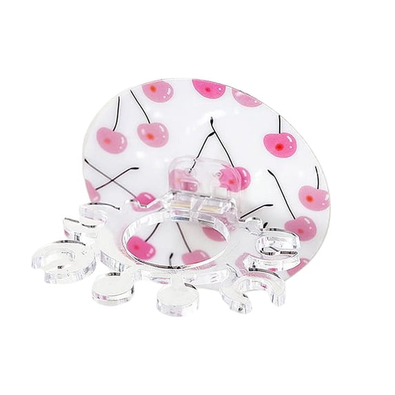 Toothbrush Holder Stand Storage Rack Toothpaste Holder Bathroom Wall Mounted Multi Slot Cherry