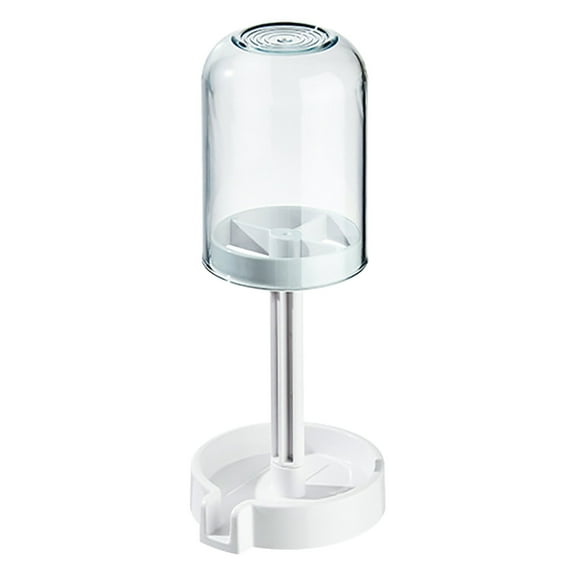 Toothbrush Holder Stand with Cups and Cover for Electric or Manual Toothbrushes, Toothpaste Storage, Bathroom Organizer, Stylish Space-Saving Design