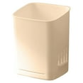 thumbnail image 1 of Toothbrush Holder,Toothbrush Holder for Shower Wall,No Drilling,Self-draining Shower Cup for Toothpaste, Toothbrush, Kitchen Tableware, Strong Suction Cup Holders for Bathroom(Beige 3.3IN), 1 of 5