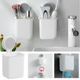 thumbnail image 1 of Toothbrush Holder, Toothbrush Holders for Bathroom, Stainless Steel Electric Toothbrush Holder Wall Mounted, Shower Toothbrush Toothpaste Holder, Bathroom Organizer Essentials, 1 of 7