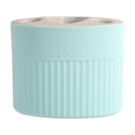 Toothbrush Holder, Toothpaste Storage Rack, Punch Free Bathroom Organizer Set, Plastic Durable Blue Waterproof Design