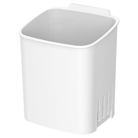 Toothbrush Holder Wall Mounted, No Drill Bathroom Organizer for Toothpaste & Comb, Toothbrush Organizer with Drain Rack for Shower Kitchen Sink, 5-6 Brush Capacity