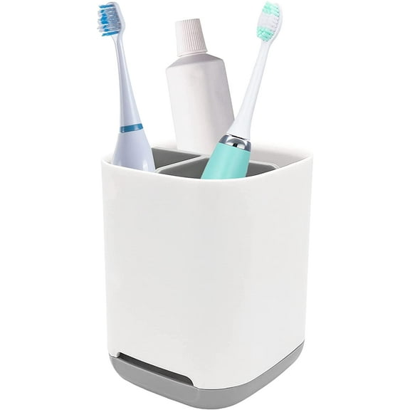 Toothbrush Holder for Normal Toothbrushes, Spin Brushes, and Toothpaste