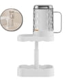 thumbnail image 1 of Toothbrush Holder with Cover Cup - Countertop Organizer Stand for Electric & Manual Toothbrushes, Keeps Bathroom Vanity Tidy, 1 of 5