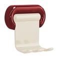 thumbnail image 1 of Toothbrush Holders Adhesive Wall Mounted Plastic Bathroom Organizer Detachable Storage Rack, 1 of 6