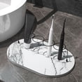 thumbnail image 1 of Toothbrush Holders for Bathroom, Metal Toothbrush Organizer with Diatomite Base A, 1 of 8