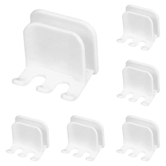Toothbrush Holders for Bathrooms, Adhesive Wall Mounted Toothbrush Organizer, Shower Hanging Towel Hook for Bathroom Storage, 1 Toothbrush Holder * 5