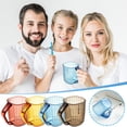 thumbnail image 1 of Toothbrush and Mouthwash Rinse Cup | High-Gloss Transparent Plastic | Glass-Look Crystal Style | Durable Lightweight Shatter-Resistant | Easy Clean | Home Bathroom Décor | 1 Piece, 1 of 7