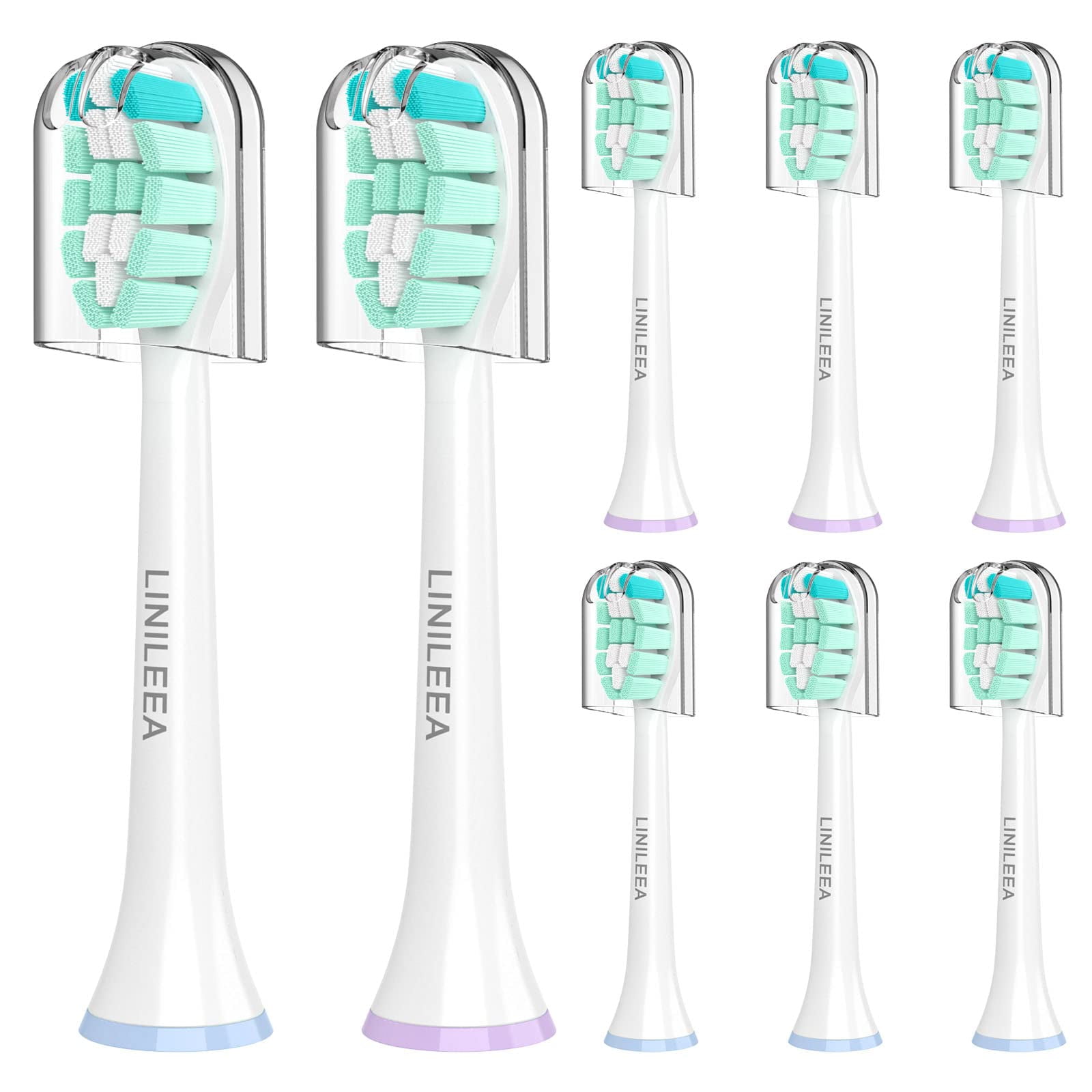 Toothbrush Replacement Heads Compatible JMS2 with AquaSonic Black Series Tooth Brush, for Black