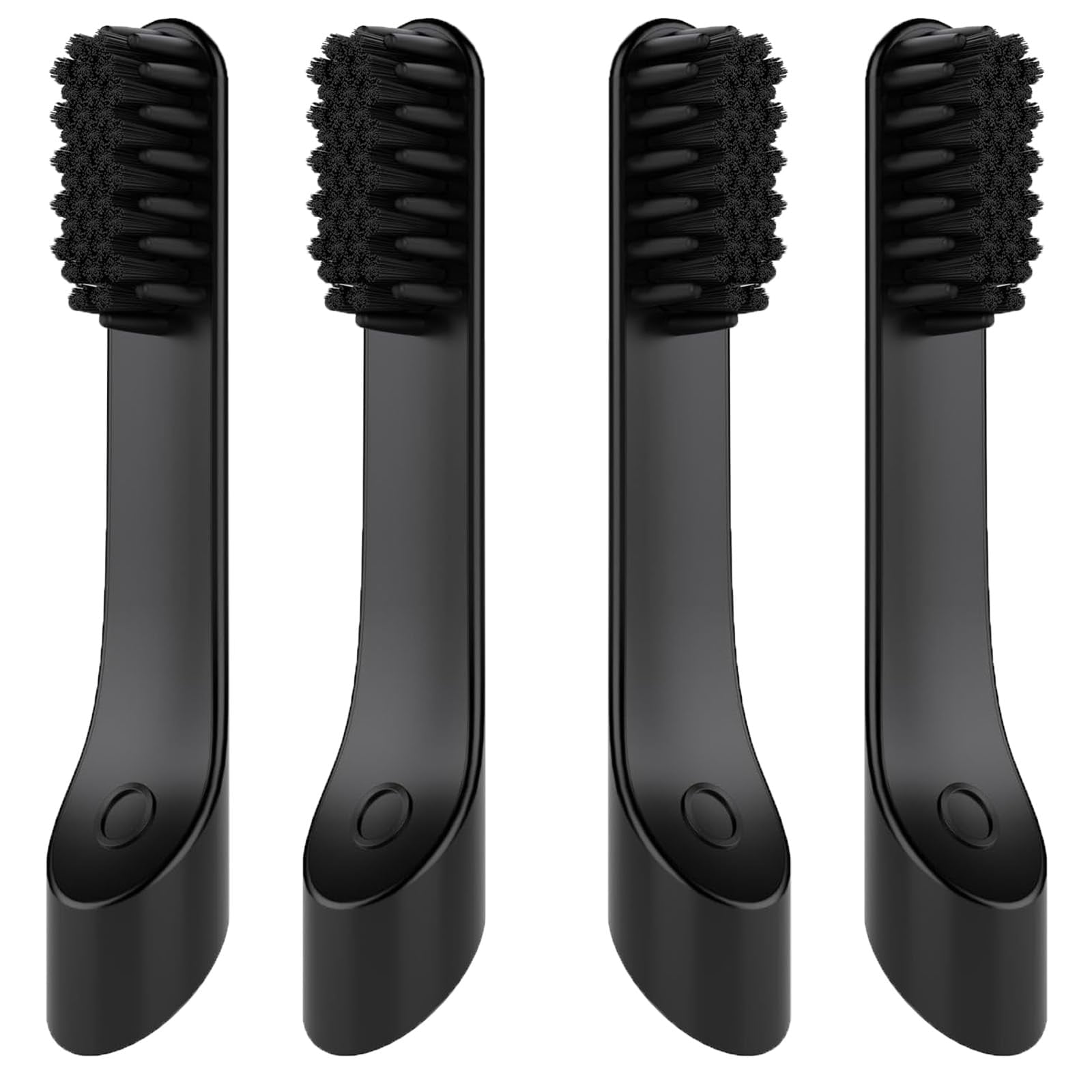 Toothbrush Replacement Heads for Quip, Adult Refill Electric Toothbrush Heads, Black, Pack of 4