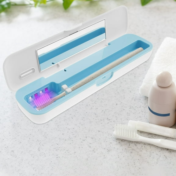Toothbrush Sanitizer Case Kit Easy to Use Portable Toothbrush Container Cover Set Firm Tooth Brush Travels Case with Lid for Your Bathroom
