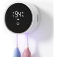 thumbnail image 1 of Toothbrush Sanitizer and Holder, Toothbrush Holders for Bathroom, Tooth Brush Wall-Mounted Cleaner Organizer with Auto-Inductive Cover, Air Drying Fits Most Electric, Manual and Kids’ Toothbrushes, 1 of 3