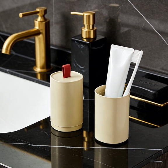 Toothbrush Travel Case with Dustproof Sealed Storage for Bathroom and Portable Oral Care Organizer