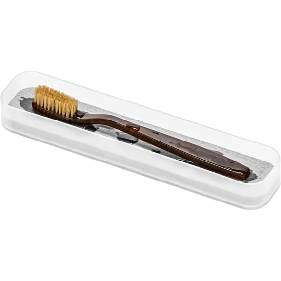 Toothbrush Tray with Drying Stone, Fast-Dry Counter Organizer for Toothbrushes, Razors, Toothpaste & Bathroom Counter Essentials, Grooming Tools & Daily Bath Items, Frost