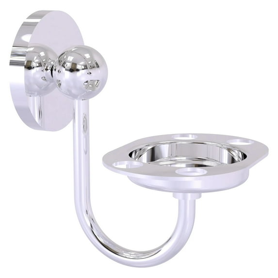 Toothbrush and Tumbler Holder - Polished Chrome
