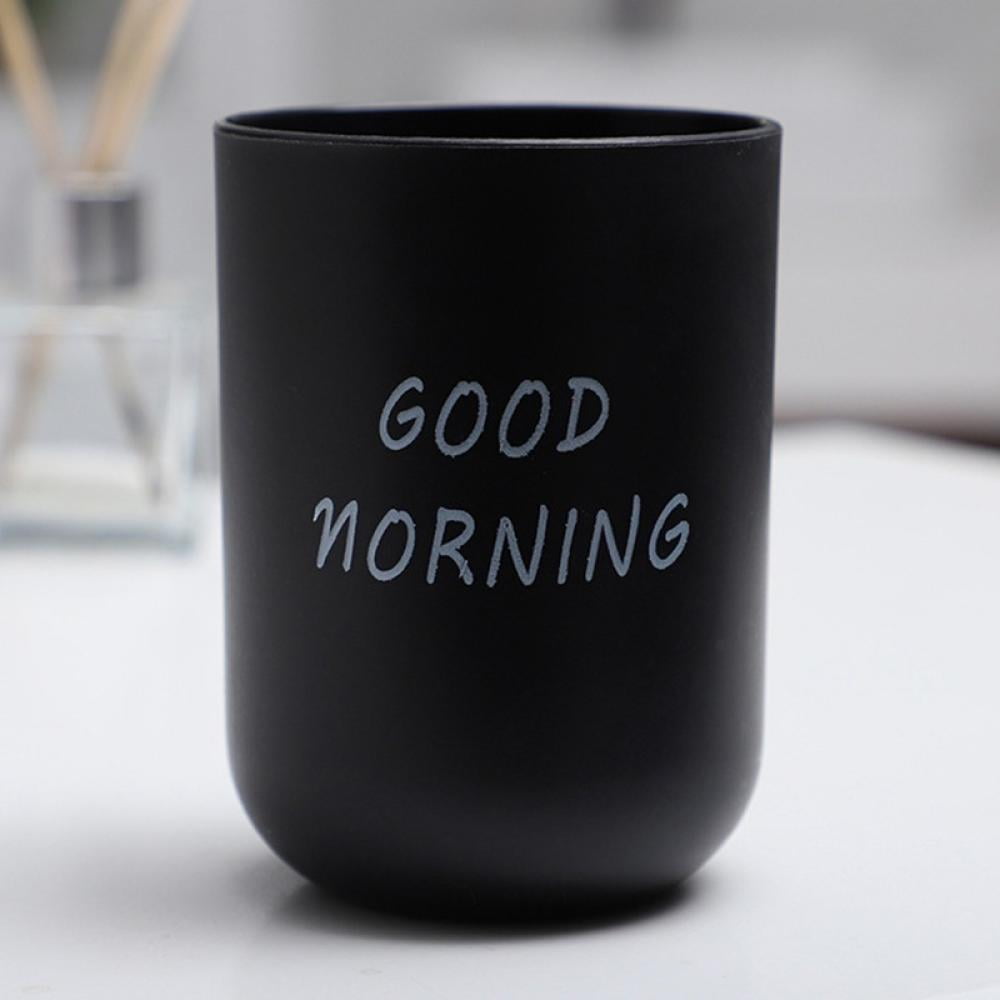 Toothbrushes Cup Toothbrush Holder Unbreakable Tumbler Cup Reusable Drinking Glasses for Bathroom Living Room Makeup Brushes,Creative Concise Soft and Easy to Grip