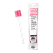 Toothette 5-1/3 Inch Length Oral Swab with Pink Foam Tip 5602UT, 250 Ct