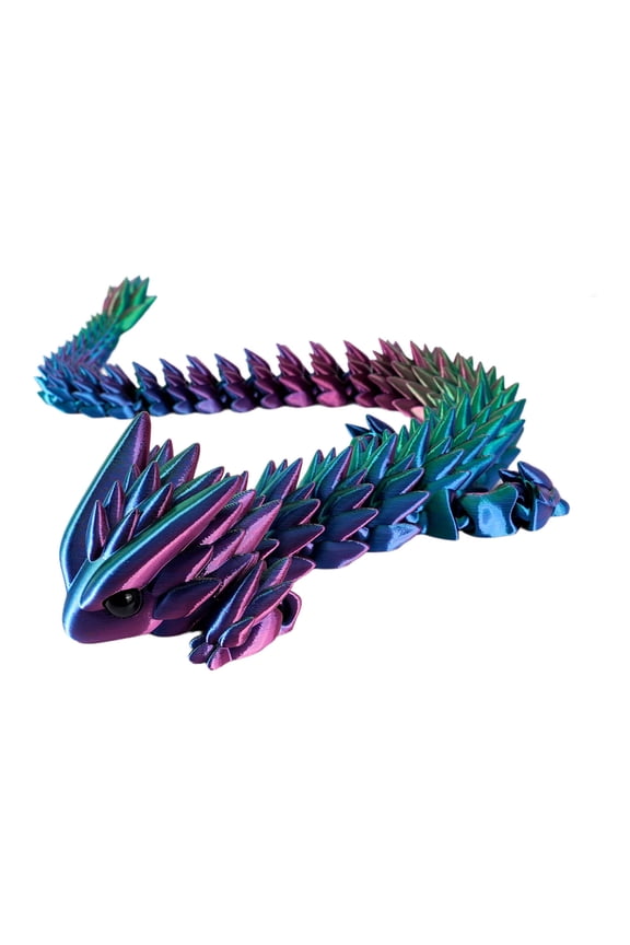 Toothless Dragon with Movable Joints for Fantasy Display, 3D Printed Friendly Dragon Figure for Home and Office Decor, Perfect Gift for Dragon and Fantasy Collectors