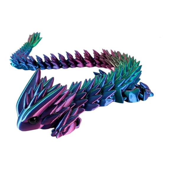 Toothless Dragon with Movable Joints for Fantasy Display, 3D Printed Friendly Dragon Figure for Home and Office Decor, Perfect Gift for Dragon and Fantasy Collectors