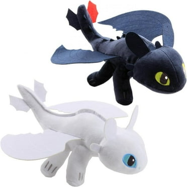 Toothless Dragon Plush - Night Light Fury Stuffed Animal Plush Figure Toys For Children Fans Gifts (2 Pack 10'')