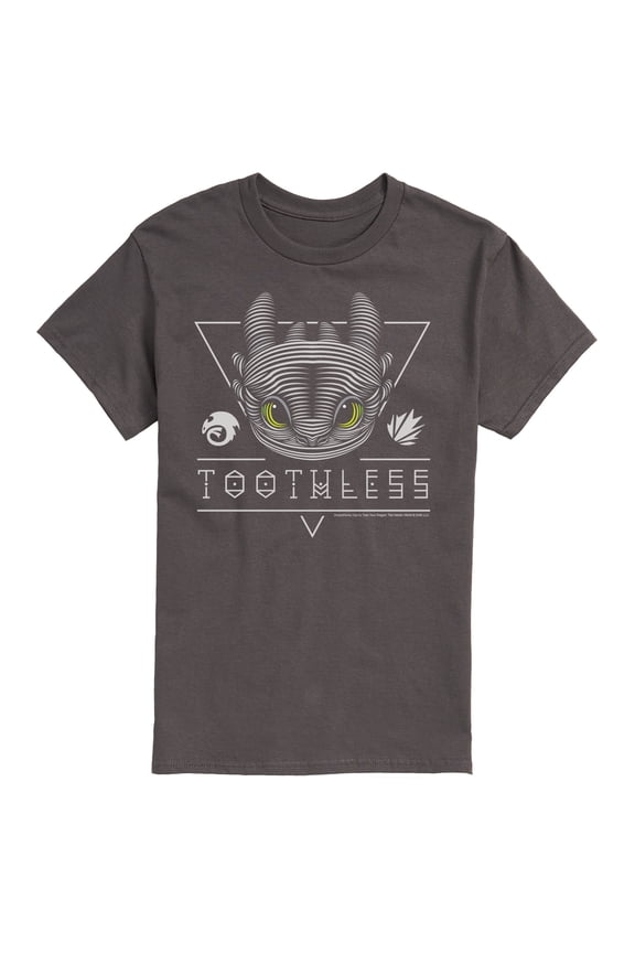 - Toothless Line Art  - Men's Short Sleeve Graphic T-Shirt