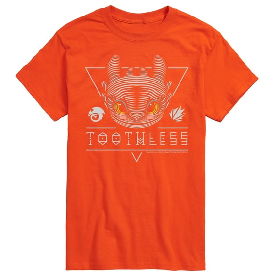 How to Train Your Dragon - Toothless Line Art - Men's Short Sleeve Graphic T-Shirt