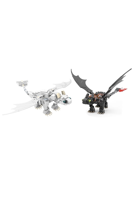 Toothless Night Light Fury Dragon Building Blocks Set MOC Bricks Educational Toy