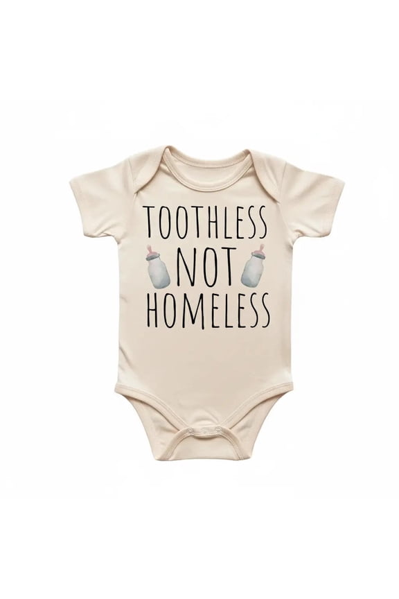 Toothless Not Homeless Newborn Baby Bodysuit
