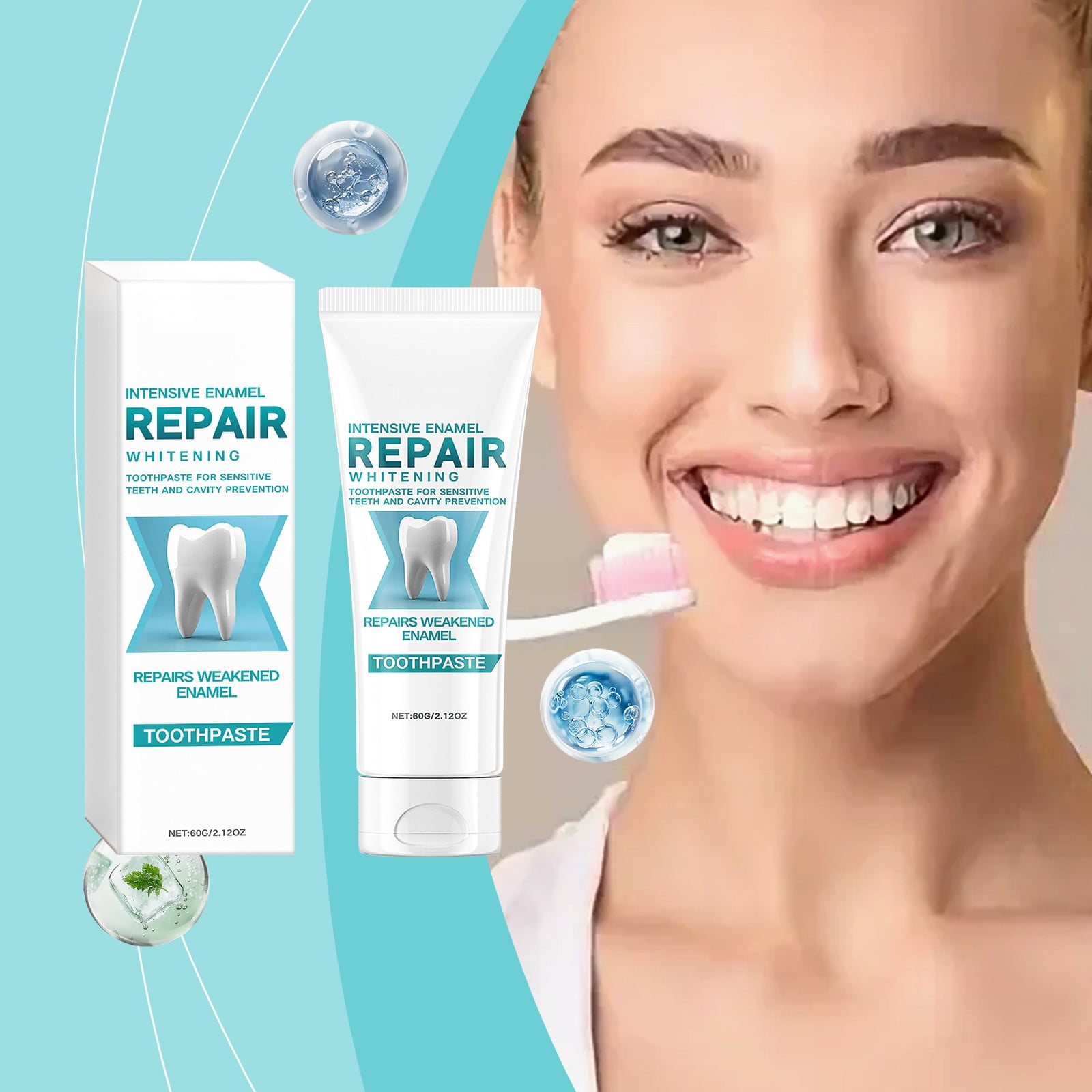 Toothpaste for Advanced Enamel Protection, Anticaries Toothpaste Safe ...