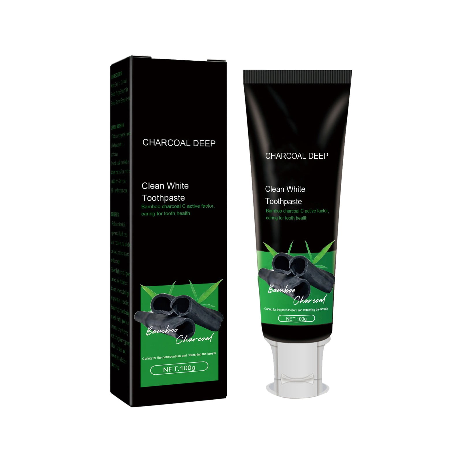 Toothpaste Black Whiten Toothpaste Activated Deep Clean Toothpaste To ...