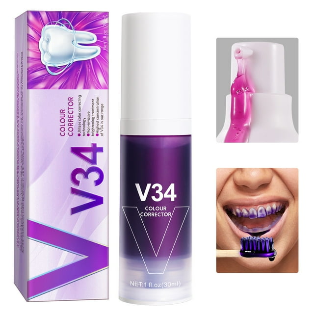 Toothpaste Colour Corrector Purple Teeth Sensitive Toothpaste Tooth